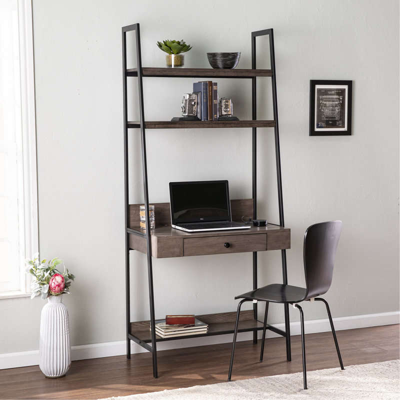 Bureau échelle industriel avec rangement