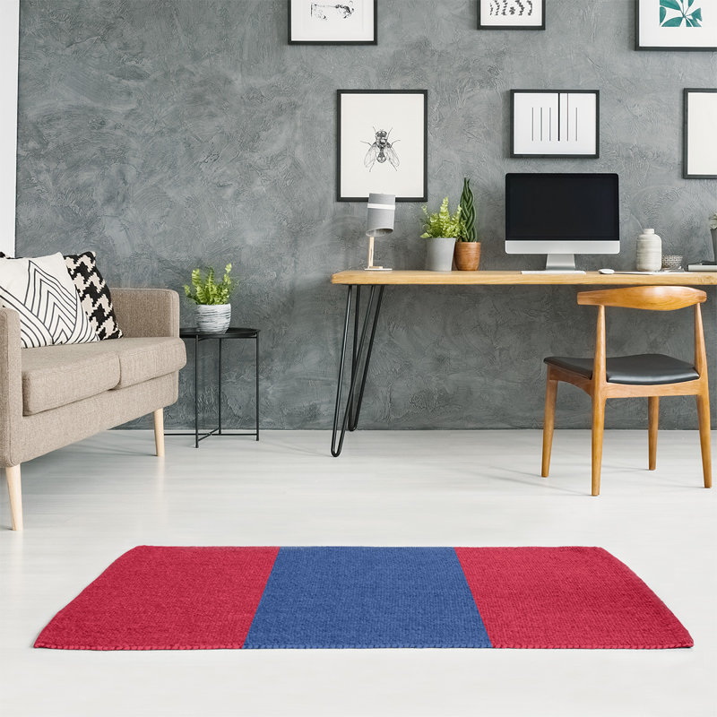 Chenille Striped Indoor Rug, Rectangle 4' x 6'