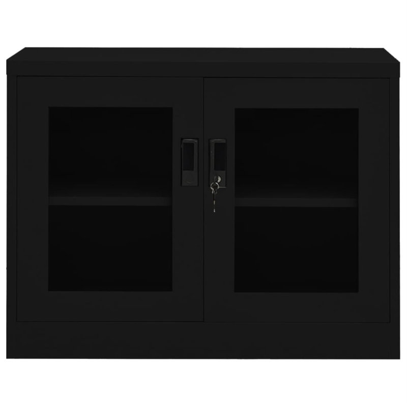 Office Cabinet Steel, Anthracite, 35.4" x 15.7" x 27.6" Incorrect
