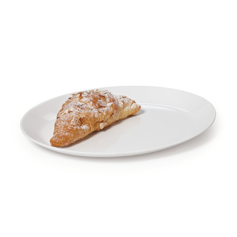 Assiette en mélamine de 9,5 po (ensemble de 12), Blanc