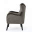 Fauteuil club en polyester avec pieds en bois de chêne-42970453