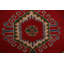 Tapis rouge en laine noué à la main de conception unique 8 pi 3 po x 11 pi 3 po New Age