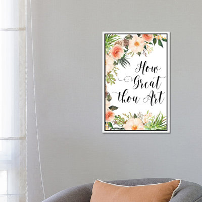 How Great Thou - Print on Canvas