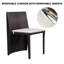 Ensemble de bistro carré avec coussins 25,96 po Square