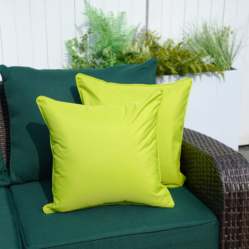  Coussin décoratif intérieur / extérieur réversible, Vert clair