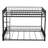 Twin XL Over Queen Bunk Bed - Convertible & Heavy Duty Metal Frame-1263812783