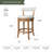 Maven Lane Alexander Stool with Fabric Upholstery-1146612138-1146612133