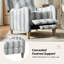 Fauteuil inclinable manuel de ferme de 31 po avec pieds en bois massif Beecher-1852255804