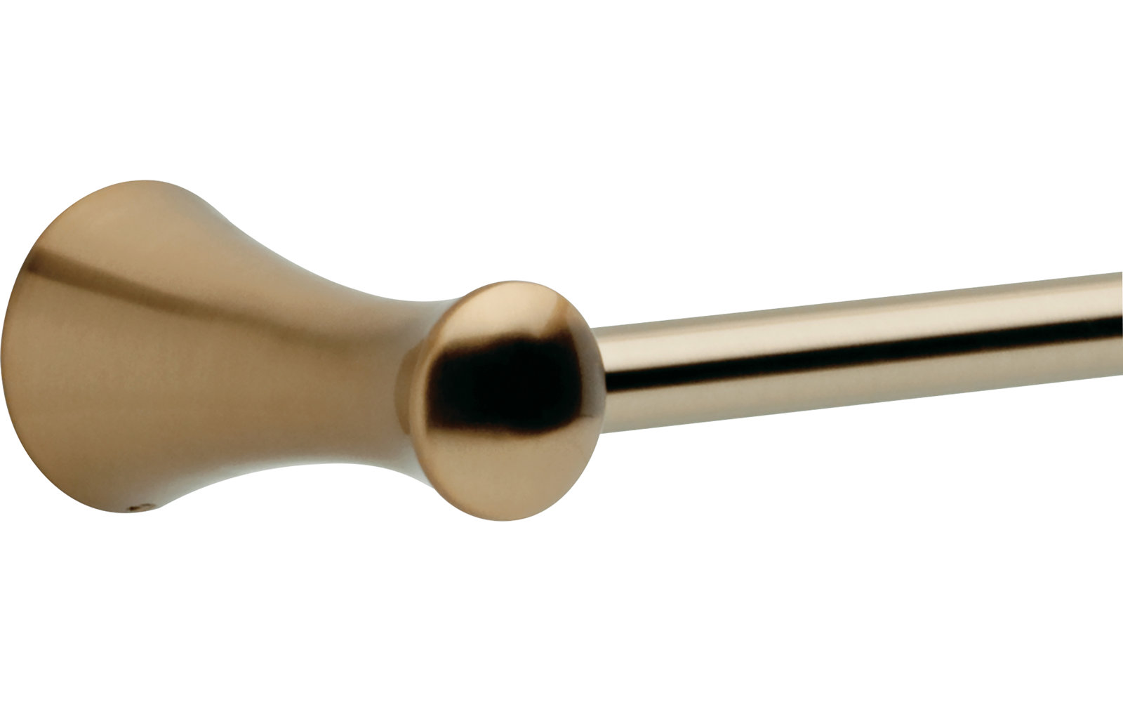 Lahara 24 in. Wall Mount Towel Bar Bath Hardware Accessory, Brilliance Champagne Bronze, 24"