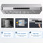 VIKIO 30" 900 CFM Ducted Under Cabinet Range Hood in Stainless Steel with 3-Way Venting and Gesture Control