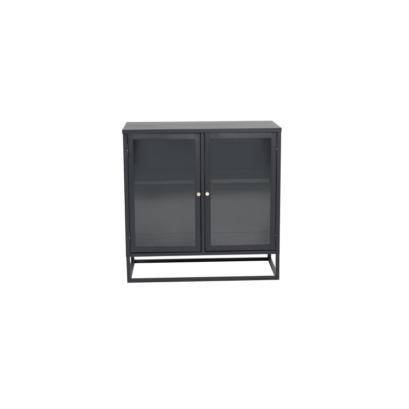 Naumann 85cm H x 85cm W Standard Bookcase, Black