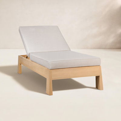 Blakely 30" Eucalyptus Patio Chaise Lounge