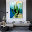 «Loon Peak® Jasper, Sisa», reproduction d'art sur toile tendue: Cactus abstrait