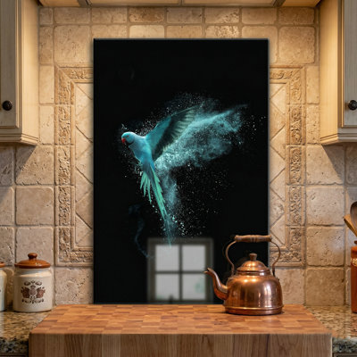 «Azure Flight», impression sur verre trempé sans cadre