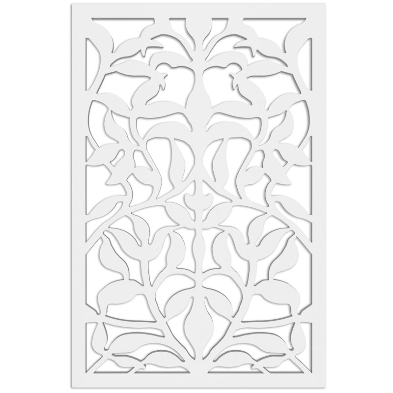Paravent 48 po x 32 po, Blanc