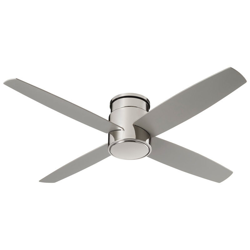 Garyl 52'' Ceiling Fan, Polished Nickel