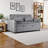 3-in-1 Convertible Sofa Bed With Reclining Backrest, Pull-out Couch With Pillows-1787867713