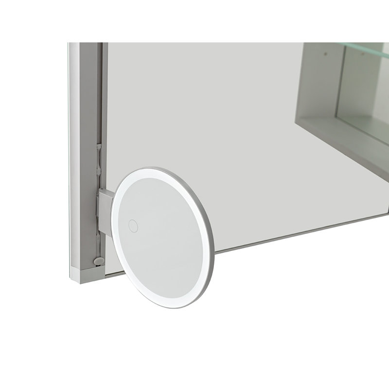 Armoire à pharmacie, miroir de grossissement réglable verticalement 3 fois, l 48 po x H 36 po x P 5 po Royale, prises électriques.
