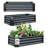 4x2 Ft Galvanized Steel Raised Garden Bed Kit - 1ft High, 48x24x12 Inch Outdoor Metal Planter Box for Vegetables, Herbs, Flowers & Plants | Easy Assembly, Rust-Resistant, Durable，set of 3-856242117-856242114