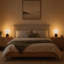 Lampe de table moderne en bois massif 9,84 "avec abat-jour globe en verre opale et gradateur certifié UL cULus pour la chambre à coucher, le salon, le bureau personnel ou la salle d'étude-2006178777