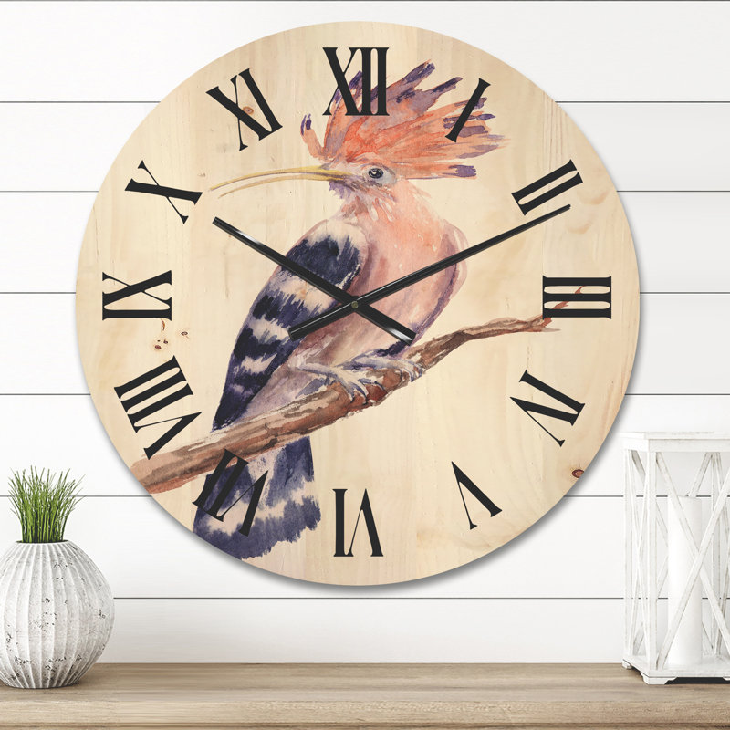 Horloge murale Hoopoe, Moyen