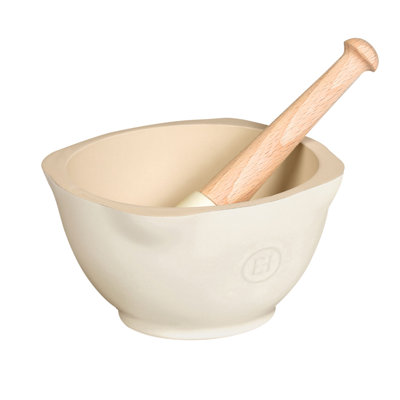 Clay Mortar And Pestle