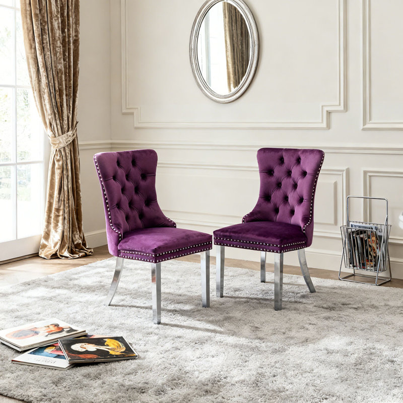Chaise de salle à manger, Mauve