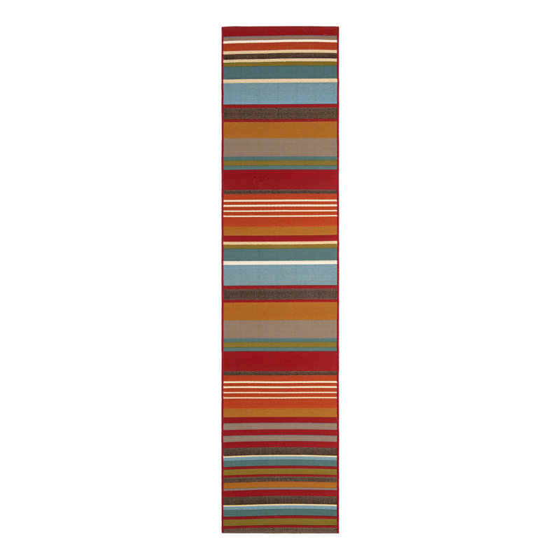 Kinetic Hower Indoor/Outdoor Area Rug, Runner 2' x 8'