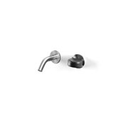 Acquaco Linki Io Wall Mount Two-Hole Single Handle Bathroom Lavatory Faucet with 3-5/8'' Spout Reach