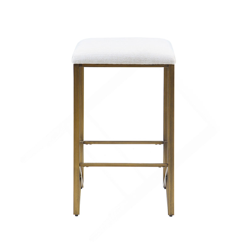 Backless Upholstered Counter Stool 26"H