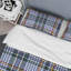 Blue/Black Microfiber 2 Piece Duvet Cover Set-740440715