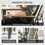 Steel Patio Dining Set Table,