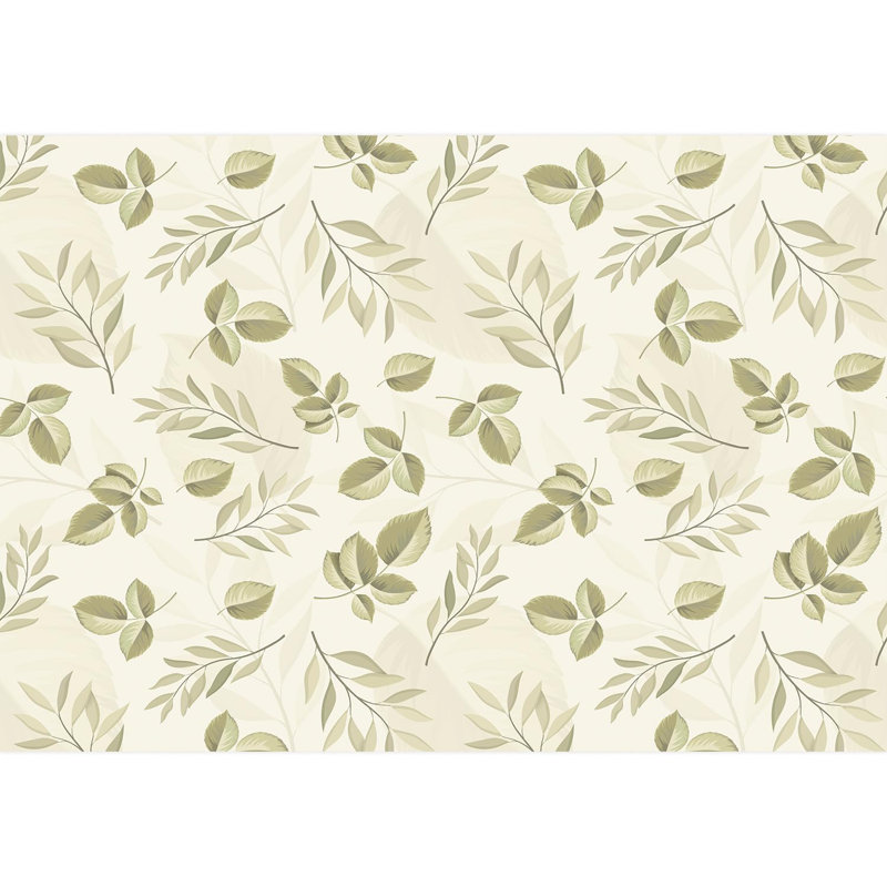 Tropical Leaf Peel & Stick Floral Border, 100" L x 144" W