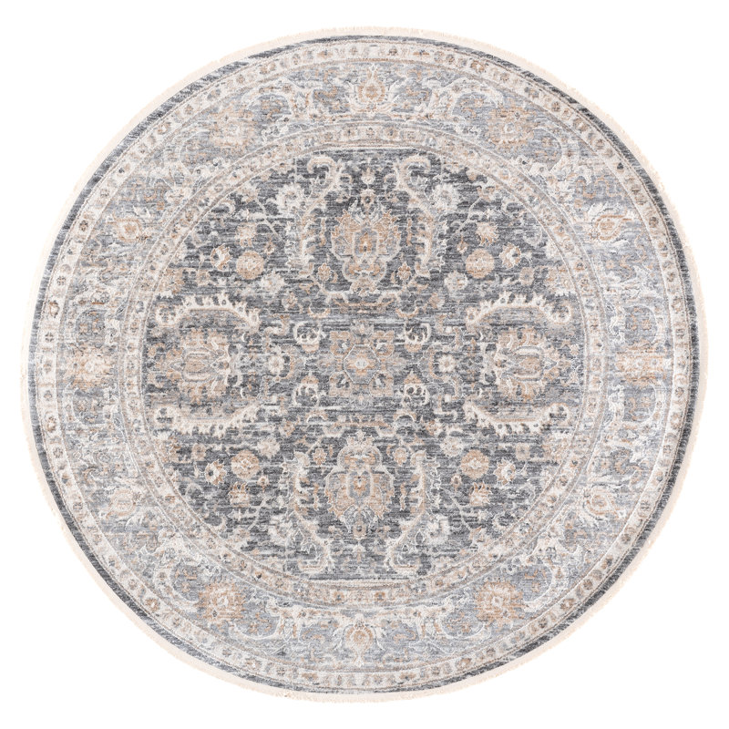 Kendal Performance Oriental Indoor Rug, Round 6'7"