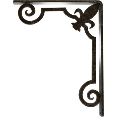 Support en fer forgé Fleur De Lis