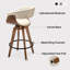 Tabouret de comptoir pivotant 26 po Joeanne-994043814