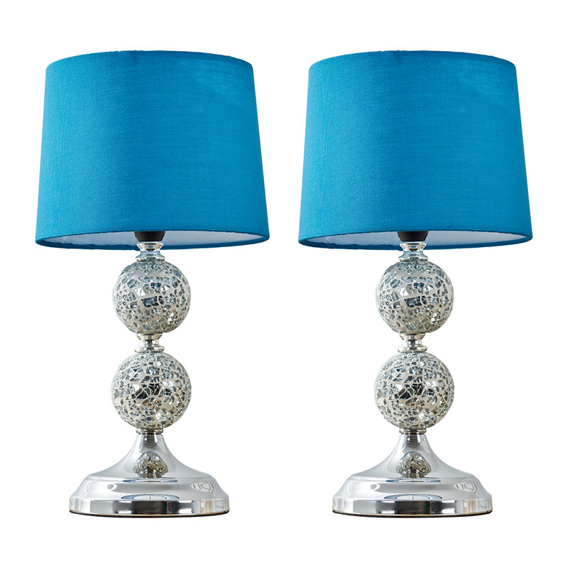 Korbin Metal Table Lamp, No Bulb, Pink