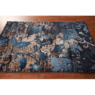 Transitional Oriental Foyer Rug 4x6