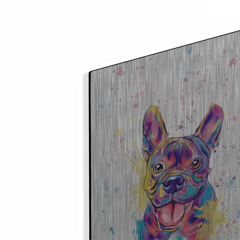 Luxe Luxury Art ', aquarelle colorée, bouledogue français, aquarelle colorée, bouledogue français par - on, L 12 po x H 16 po