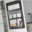 40 po L 30 po x H 30 po Grande armoire à pharmacie rectangulaire en aluminium à fixation en surface avec miroir