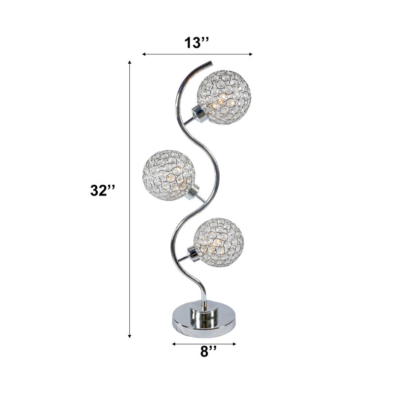 Lampe de table en cristal Elegant