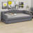 Upholstered Daybed With LED Belt And Trundle-893304144