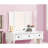 Unique Modern Bedroom Vanity Set W Stool Foldable Mirror Drawers White Color MDF Veneer 1Pc Vanity Furniture-339532491