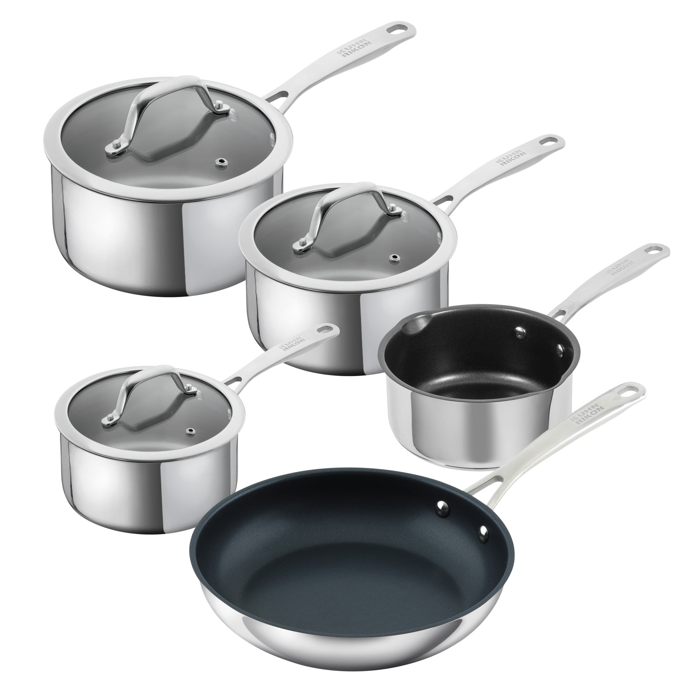 Kuhn Rikon Allround Stainless Steel Induction Safe 5-Piece Mixed ...