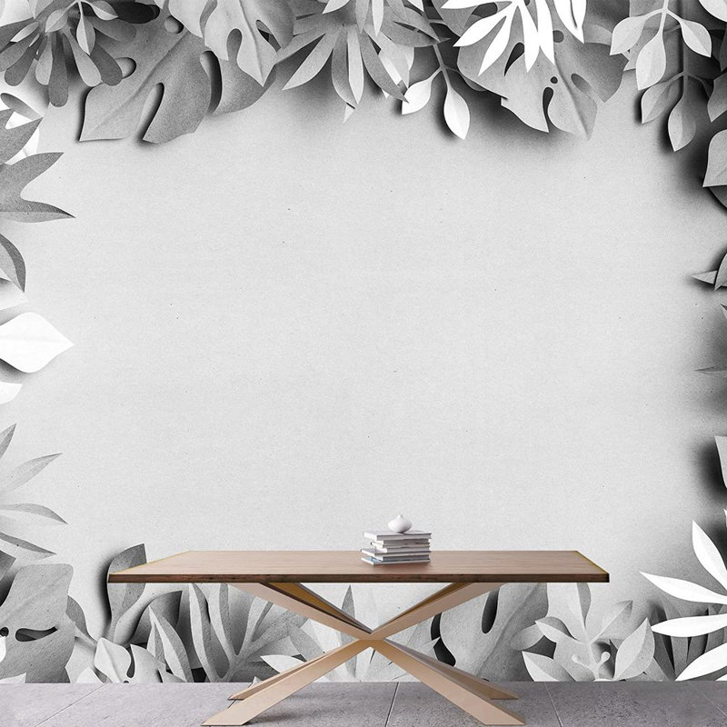 Murale collage Monstera, L 100 po x l 144 po
