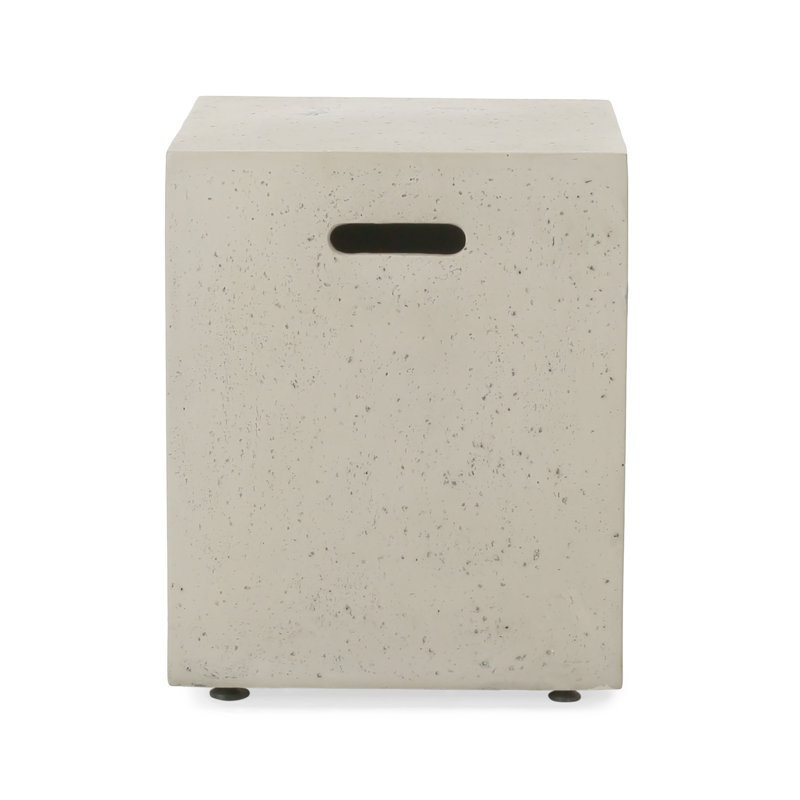 Support de réservoir de table d'appoint 16,25 po, Gris clair