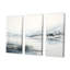 Blanc et noir, paysage scandinave moderne silencieux - ensemble d'art mural scandinave moderne-107759894-107759896