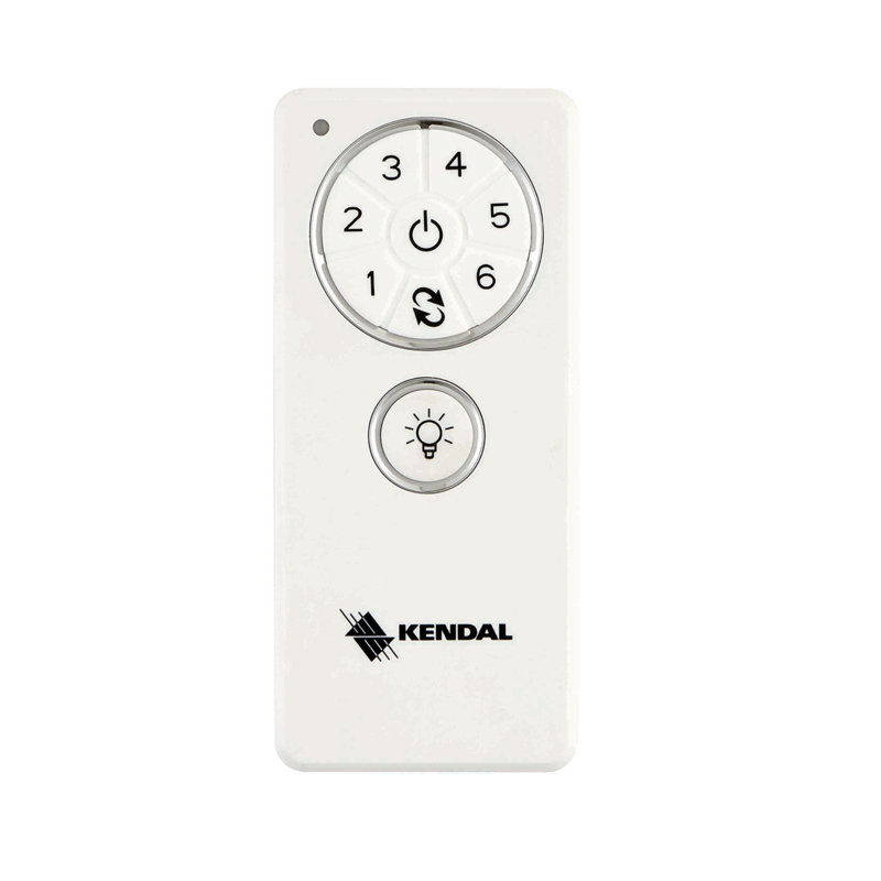 Ventilateur de plafond standard à DEL à 5 pales de 54 po avec télécommande et ensemble d'éclairage inclus Slinkard, Noir