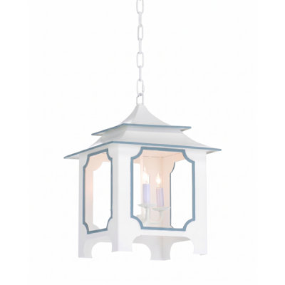 Lustre carré à 3 lumières Tole