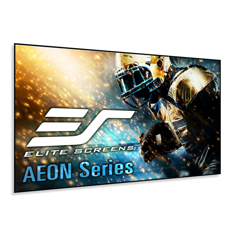Aeon, écran de projection frontal blanc mat à cadre fixe 16: 9 de 158 po Diag
